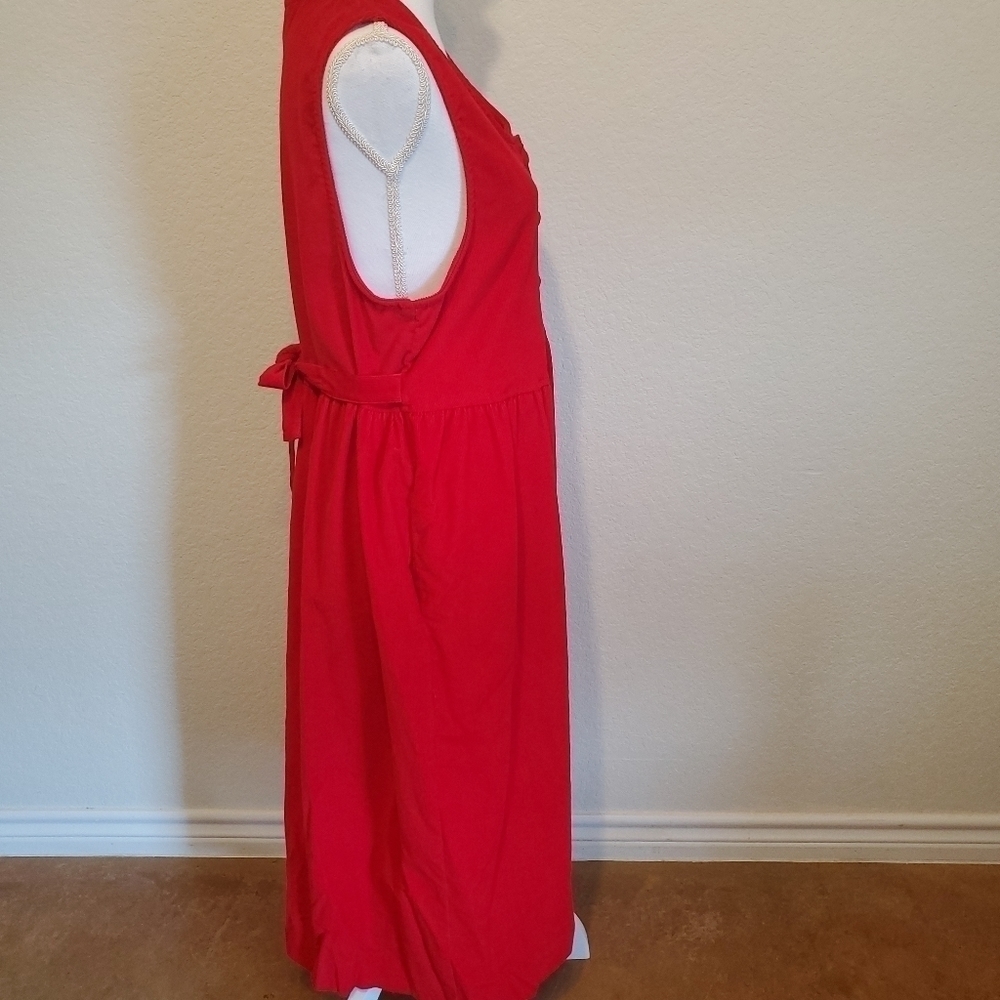 NWT Vntg Appleseeds Cordoroy Cottage Core Dress Size L - Picture 6 of 10